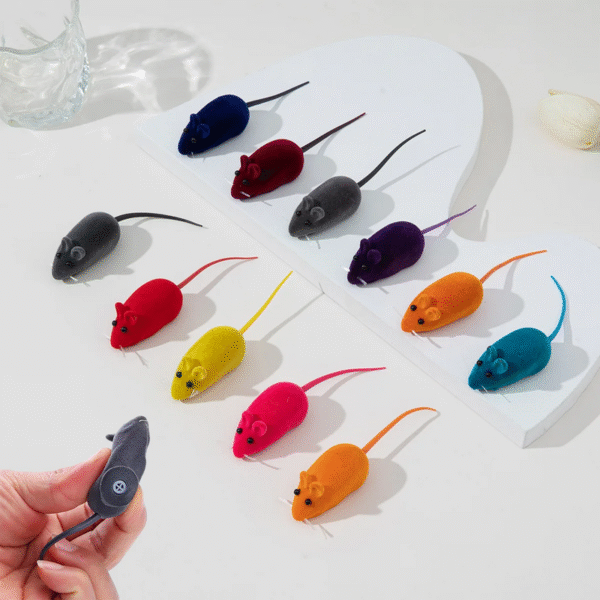 Sound Rubber Simulation Mouse Pet Cat Toys Interactive